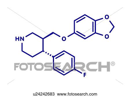 Paroxetine antidepressant drug, molecular model View Large Photo Image Stock Image - Paroxetine antidepressant drug, molecular model. Fotosearch