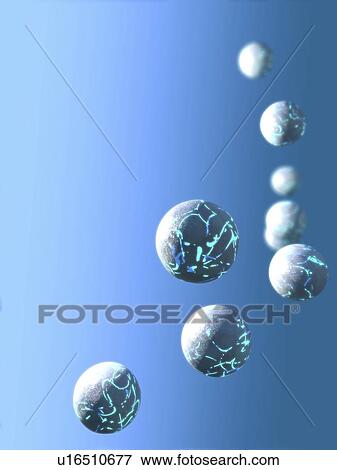 Stock Photo - Patterned spheres, illustration. Fotosearch