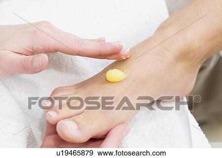 Pedicure exfoliation cream View Large Photo Image Stock Photo - Pedicure exfoliation cream. Fotosearch