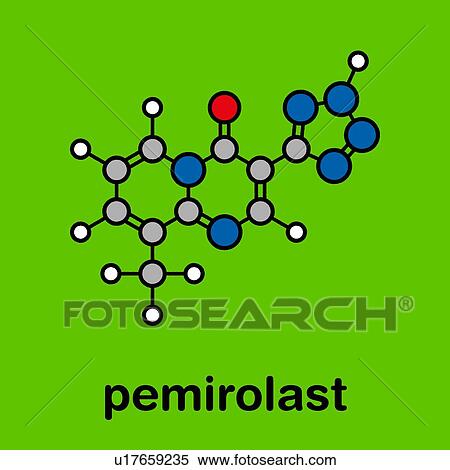 Pemirolast eye allergy drug, molecular model View Large Photo Image Stock Photography - Pemirolast eye allergy drug, molecular model. Fotosearch