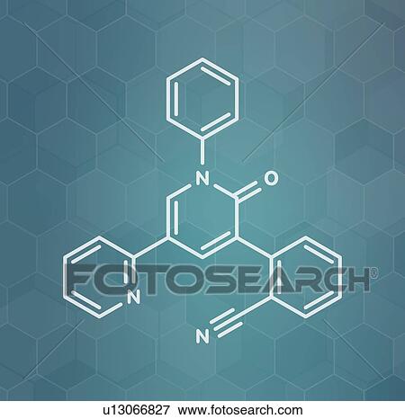 Stock Photo - Perampanel epilepsy drug, molecular model. Fotosearch