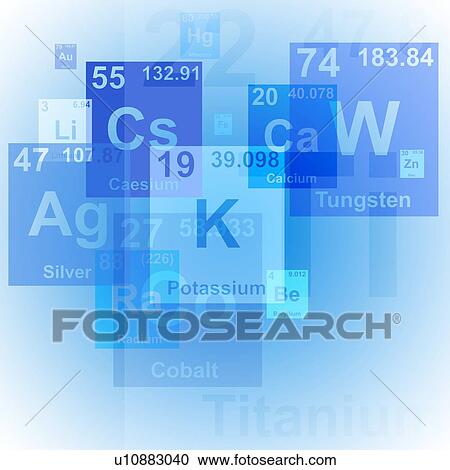 Stock Image - Periodic table, illustration. Fotosearch