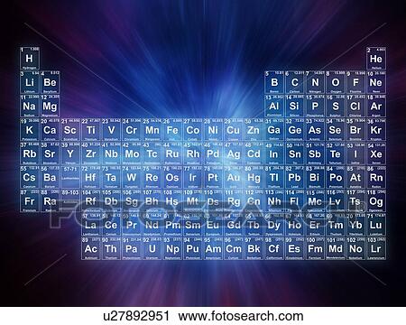 Stock Image - Periodic table, illustration. Fotosearch