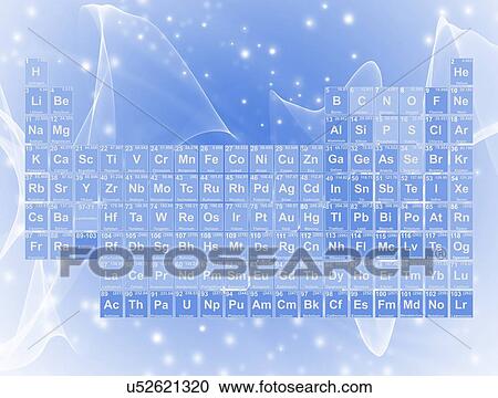 Stock Image - Periodic table, illustration. Fotosearch