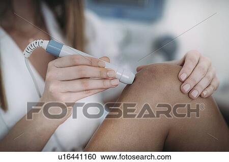 Physiotherapy laser treatment View Large Photo Image Stock Image - Physiotherapy laser treatment. Fotosearch