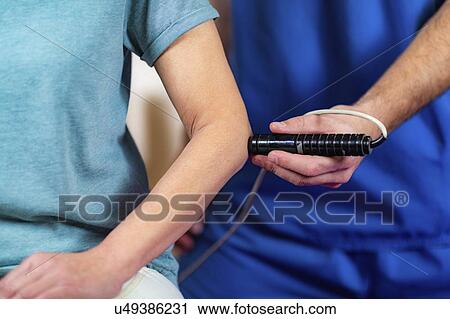 Physiotherapy laser treatment View Large Photo Image Stock Image - Physiotherapy laser treatment. Fotosearch