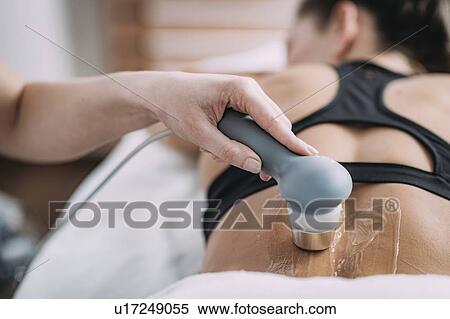 Physiotherapy ultrasound treatment View Large Photo Image Stock Photography - Physiotherapy ultrasound treatment. Fotosearch