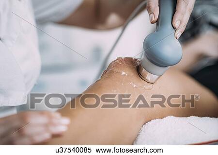 Physiotherapy ultrasound treatment View Large Photo Image Stock Photography - Physiotherapy ultrasound treatment. Fotosearch