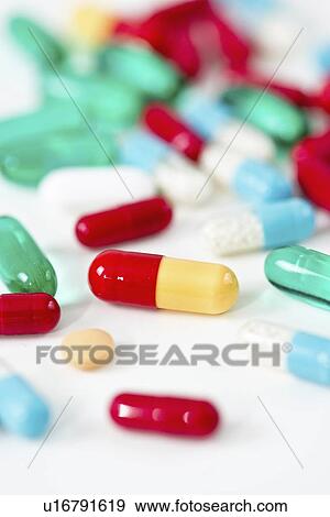 Pills and capsules View Large Photo Image Stock Photo - Pills and capsules. Fotosearch