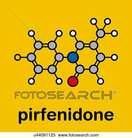 Pirfenidone idiopathic pulmonary fibrosis drug molecule View Large Photo Image Stock Photography - Pirfenidone idiopathic pulmonary fibrosis drug molecule. Fotosearch