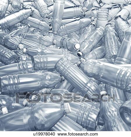 Stock Image - Plastic bottles, illustration. Fotosearch