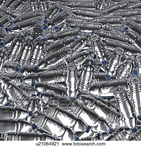 Stock Image - Plastic bottles, illustration. Fotosearch