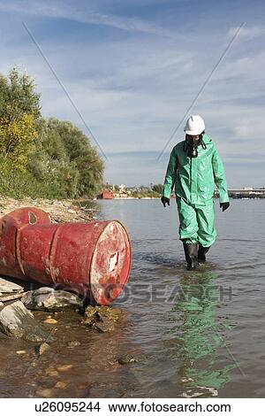 Picture - Pollution control official. Fotosearch
