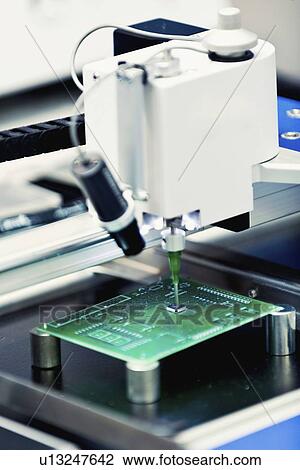 Printed circuit board production View Large Photo Image Stock Image - Printed circuit board production. Fotosearch