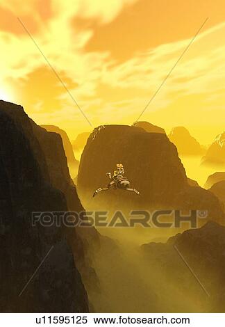 Probe over Venus, illustration View Large Photo Image Stock Photography - Probe over Venus, illustration. Fotosearch