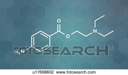 Procaine topical anesthetic drug, molecular model View Large Photo Image Stock Image - Procaine topical anesthetic drug, molecular model. Fotosearch