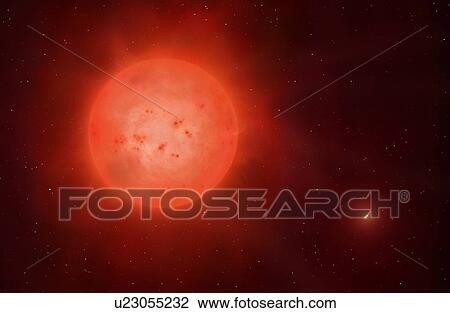 Stock Image - Proxima and Alpha Centauri, illustration. Fotosearch