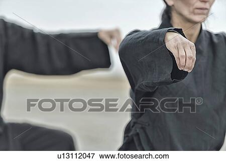 Stock Photo - Qi Gong practice. Fotosearch