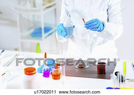 Stock Image - Quality control of pudding. Fotosearch