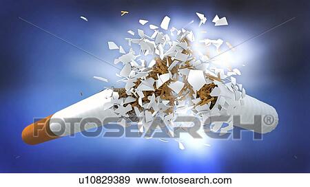 Stock Photo - Quitting smoking, conceptual illustration. Fotosearch