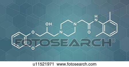 Ranolazine antianginal drug, molecular model View Large Photo Image Stock Image - Ranolazine antianginal drug, molecular model. Fotosearch