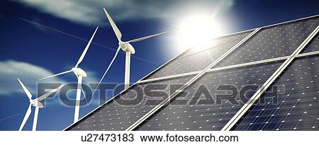 Renewable energy, illustration View Large Photo Image Stock Image - Renewable energy, illustration. Fotosearch