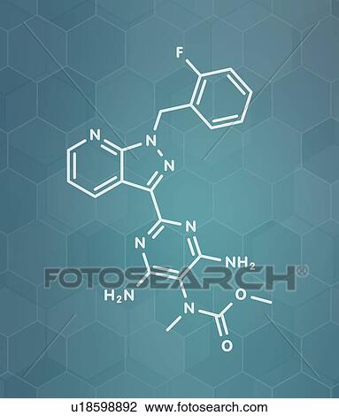 Riociguat pulmonary hypertension drug, molecular model View Large Photo Image Stock Image - Riociguat pulmonary hypertension drug, molecular model. Fotosearch