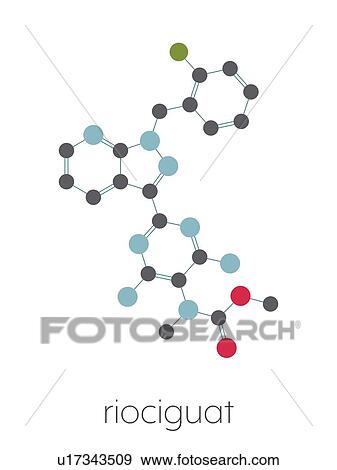 Riociguat pulmonary hypertension drug, molecular model View Large Photo Image Stock Photo - Riociguat pulmonary hypertension drug, molecular model. Fotosearch