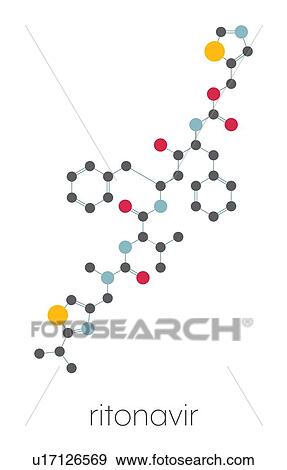 Ritonavir HIV drug, molecular model View Large Photo Image Stock Photo - Ritonavir HIV drug, molecular model. Fotosearch