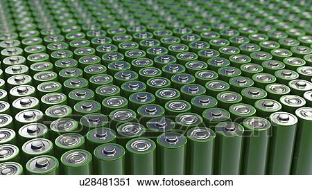 Rows of batteries, illustration View Large Photo Image Stock Image - Rows of batteries, illustration. Fotosearch