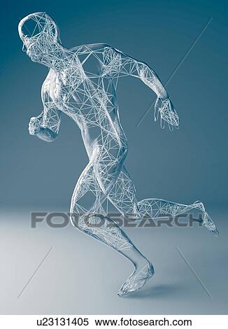 Stock Photography - Running man, illustration. Fotosearch