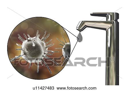 Safety of drinking water, conceptual illustration View Large Photo Image Stock Image - Safety of drinking water, conceptual illustration. Fotosearch