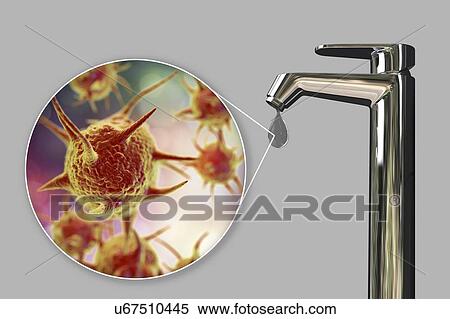 Safety of drinking water, conceptual illustration View Large Photo Image Stock Photography - Safety of drinking water, conceptual illustration. Fotosearch