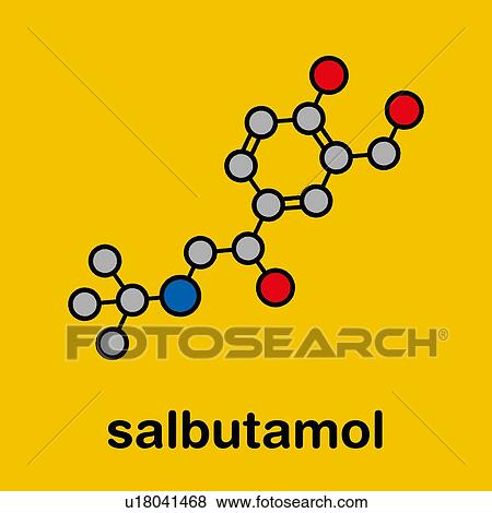 Salbutamol asthma drug, molecular model View Large Photo Image Stock Photo - Salbutamol asthma drug, molecular model. Fotosearch
