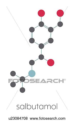 Salbutamol asthma drug, molecular model View Large Photo Image Stock Photo - Salbutamol asthma drug, molecular model. Fotosearch