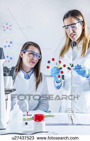Stock Image - Scientific research. Fotosearch