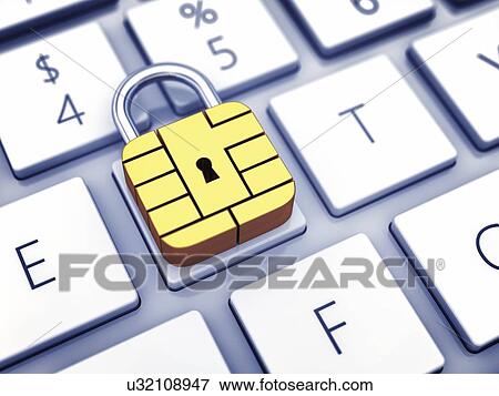 Stock Photo - Secure internet shopping, conceptual illustration. Fotosearch