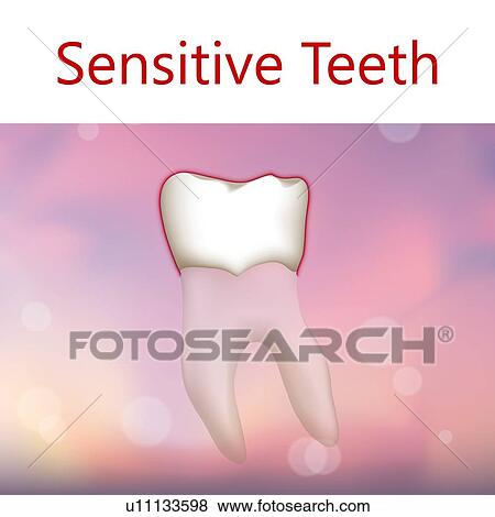 Stock Photo - Sensitive tooth, illustration. Fotosearch
