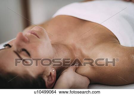 Picture - Shoulder massage. Fotosearch