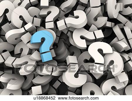 Single blue question mark, illustration View Large Photo Image Stock Image - Single blue question mark, illustration. Fotosearch