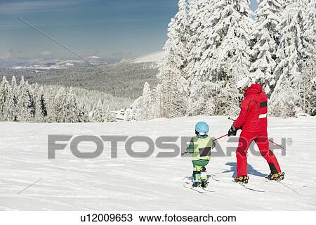 Ski lesson View Large Photo Image Stock Image - Ski lesson. Fotosearch