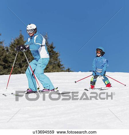 Ski lesson View Large Photo Image Stock Photo - Ski lesson. Fotosearch