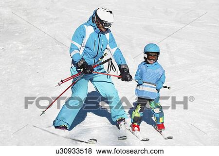 Ski school View Large Photo Image Stock Photo - Ski school. Fotosearch