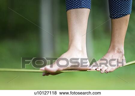 Slacklining View Large Photo Image Stock Photo - Slacklining. Fotosearch