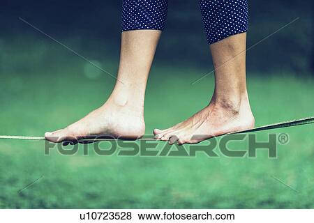 Slacklining View Large Photo Image Stock Photo - Slacklining. Fotosearch