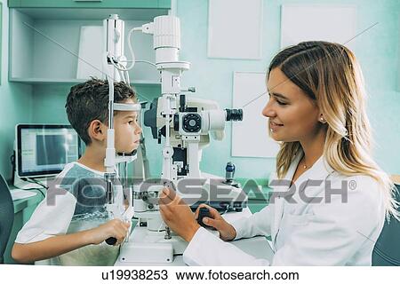 Slit lamp eye examination View Large Photo Image Stock Image - Slit lamp eye examination. Fotosearch