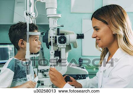 Slit lamp eye examination View Large Photo Image Stock Image - Slit lamp eye examination. Fotosearch