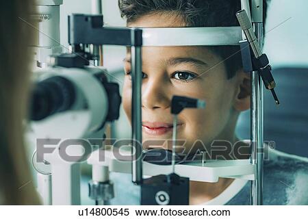 Stock Photography - Slit lamp eye examination. Fotosearch