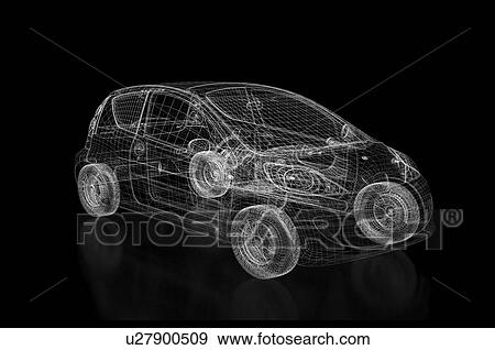 Stock Photo - Small car, illustration. Fotosearch