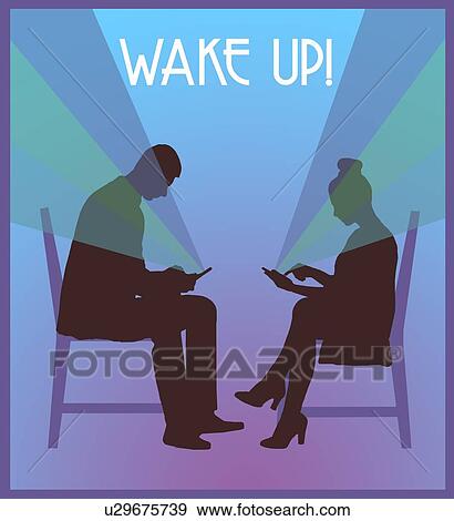 Stock Photo - Smartphone addiction, conceptual illustration. Fotosearch